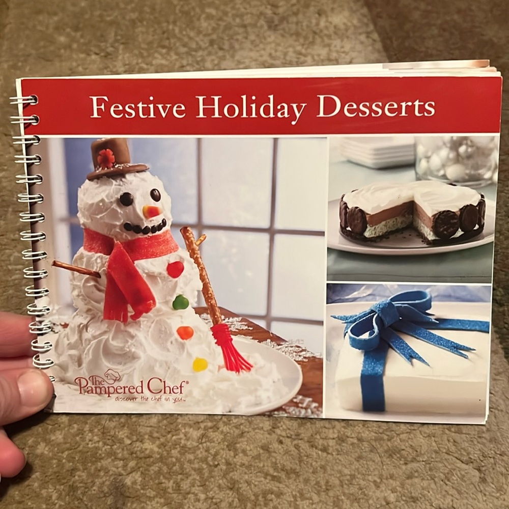 Pampered chef festive holiday desserts cookbook